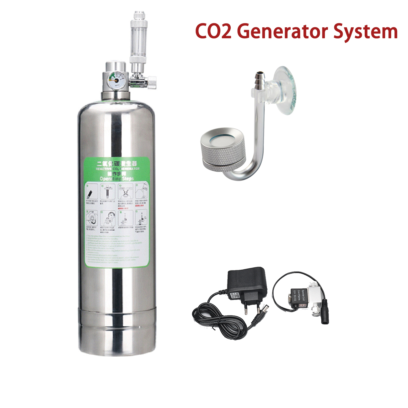 Aquarium Plant No Co2 - Kit de sistema generador de CO2