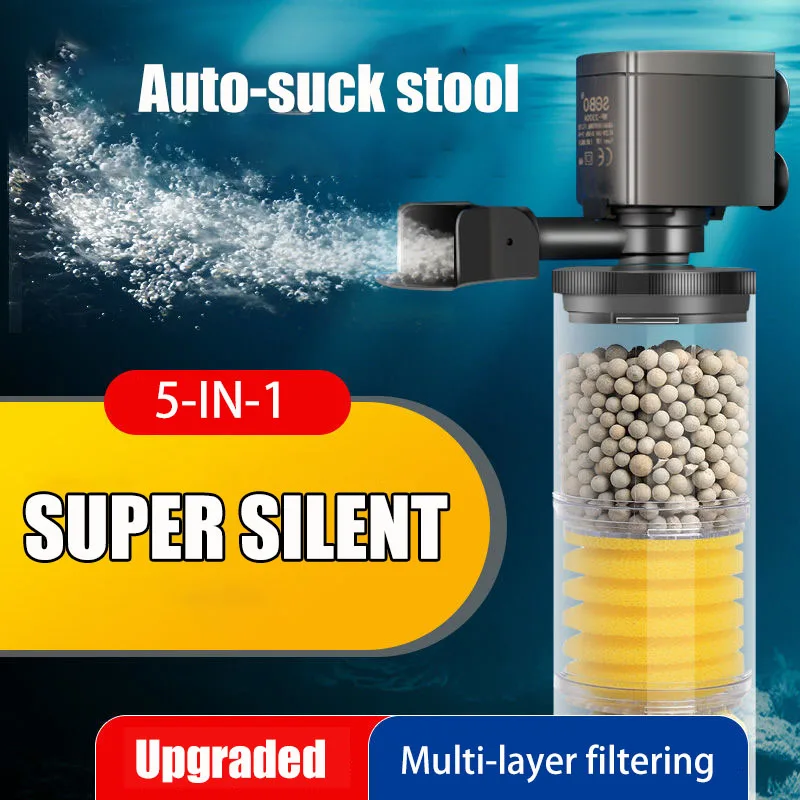 Aquarium Planted Filter - Filtro silencioso de 220V y 50Hz