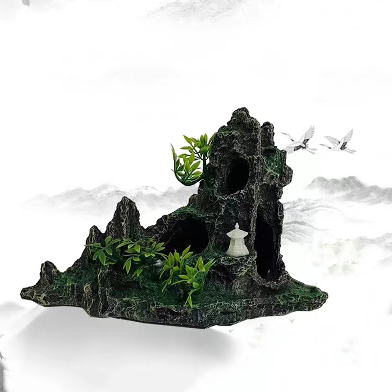 Decoración de montaña de roca  - Aquarium Plant Guide reseña y precio