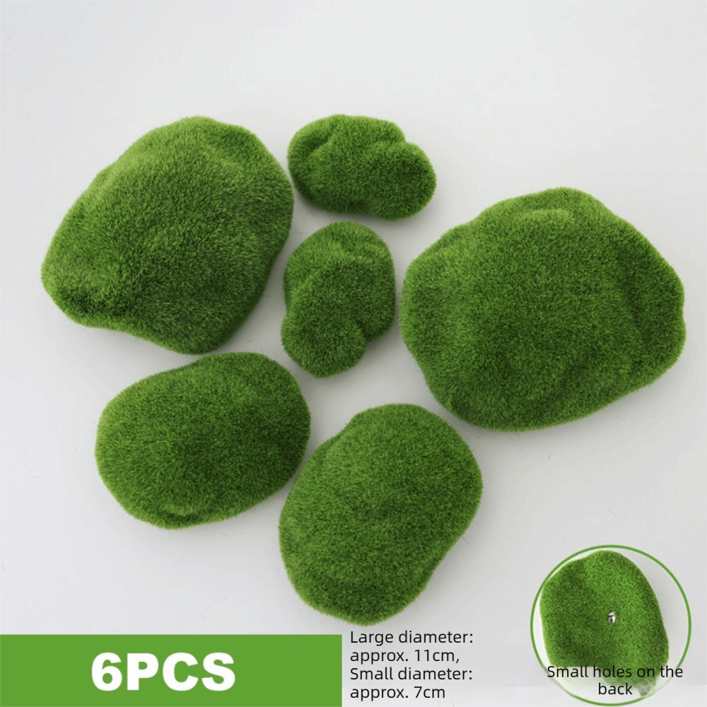 2/4/6/10PCS Rocas de Musgo Art - Planted Aquarium Moss reseña y precio