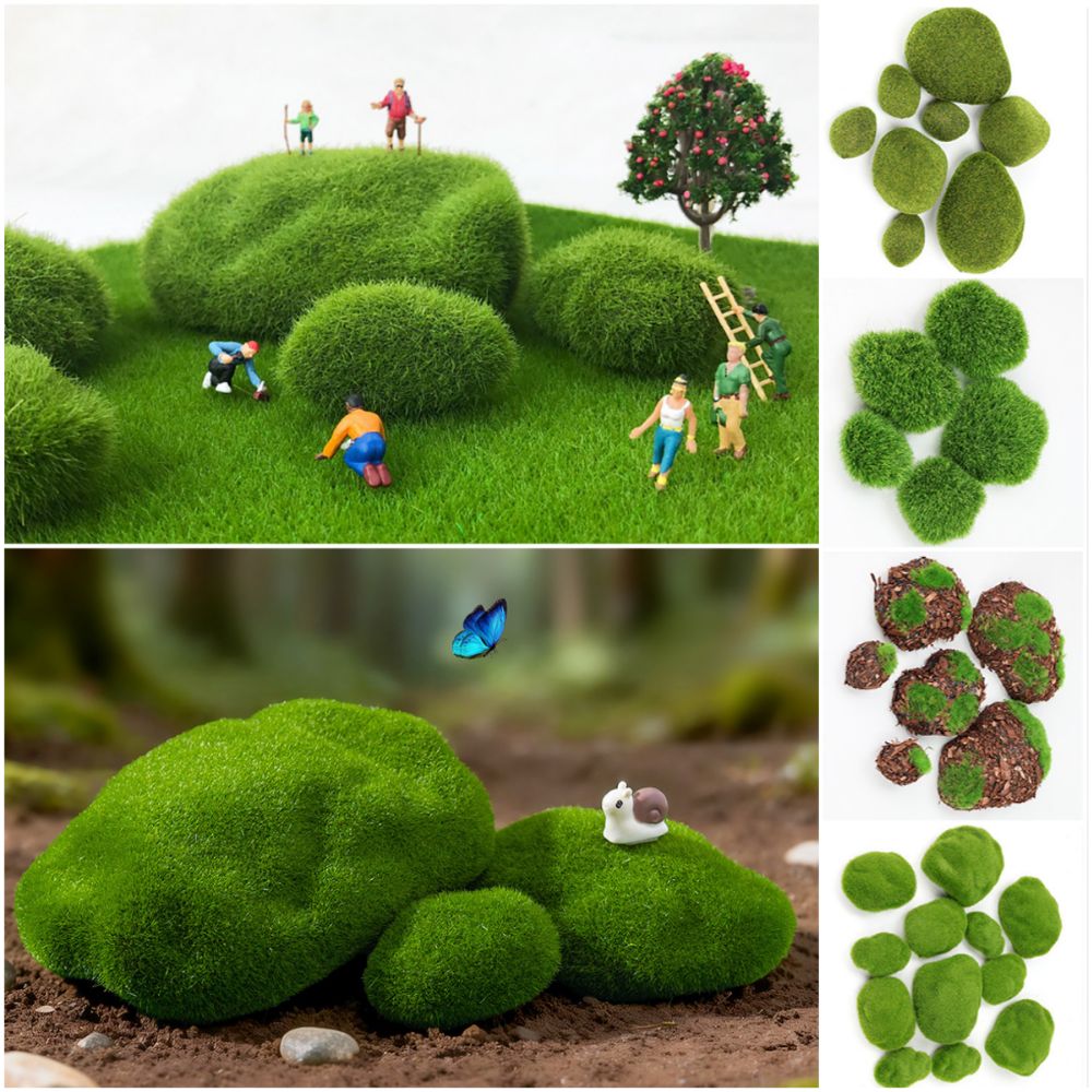 2/4/6/10PCS Rocas de Musgo Art - Planted Aquarium Moss reseña y precio