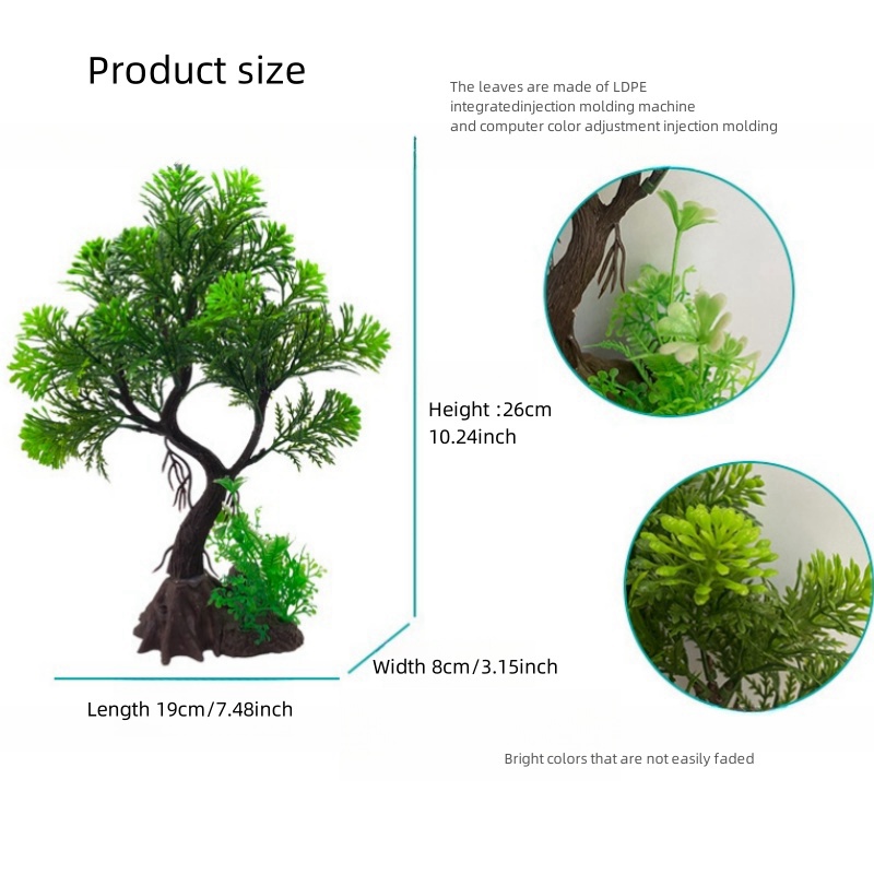 Plantas artificiales para deco - Aquarium Plant Guide reseña y precio