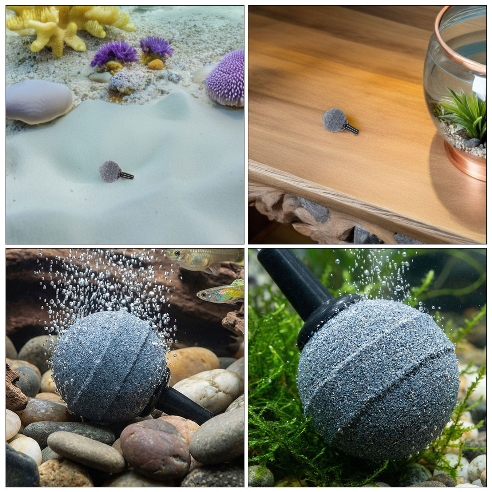 12 piezas de difusores de aire - Planted Aquarium Air Stone reseña y precio