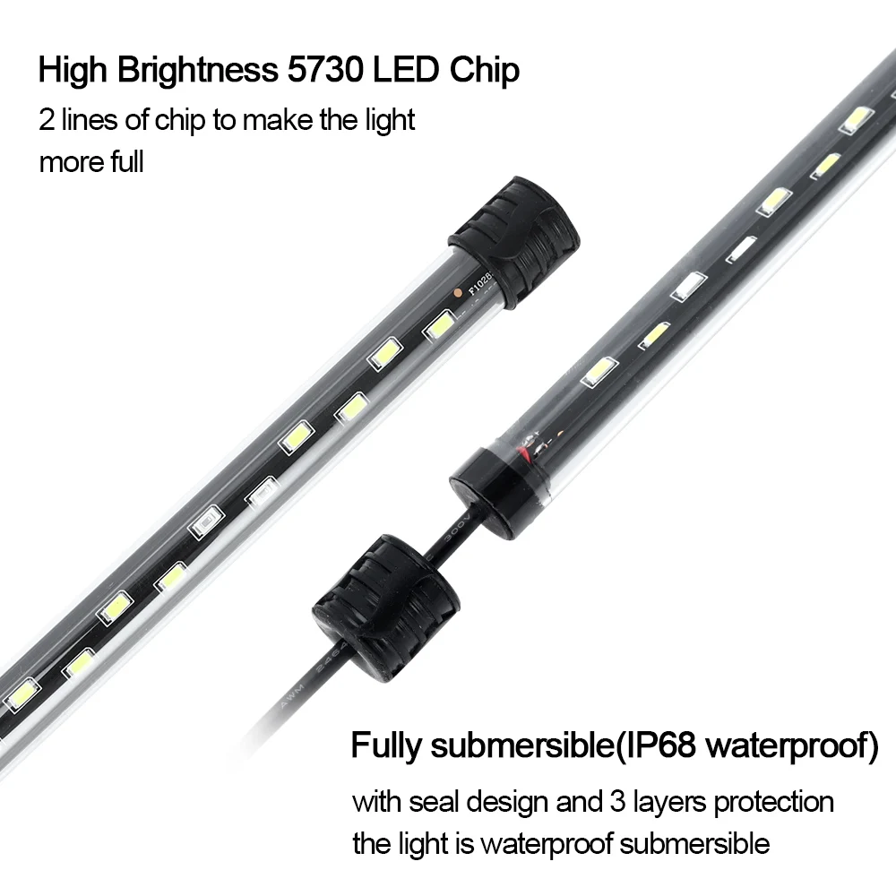 Luz LED para acuario de 58CM,  - Aquarium Plant Diseases reseña y precio
